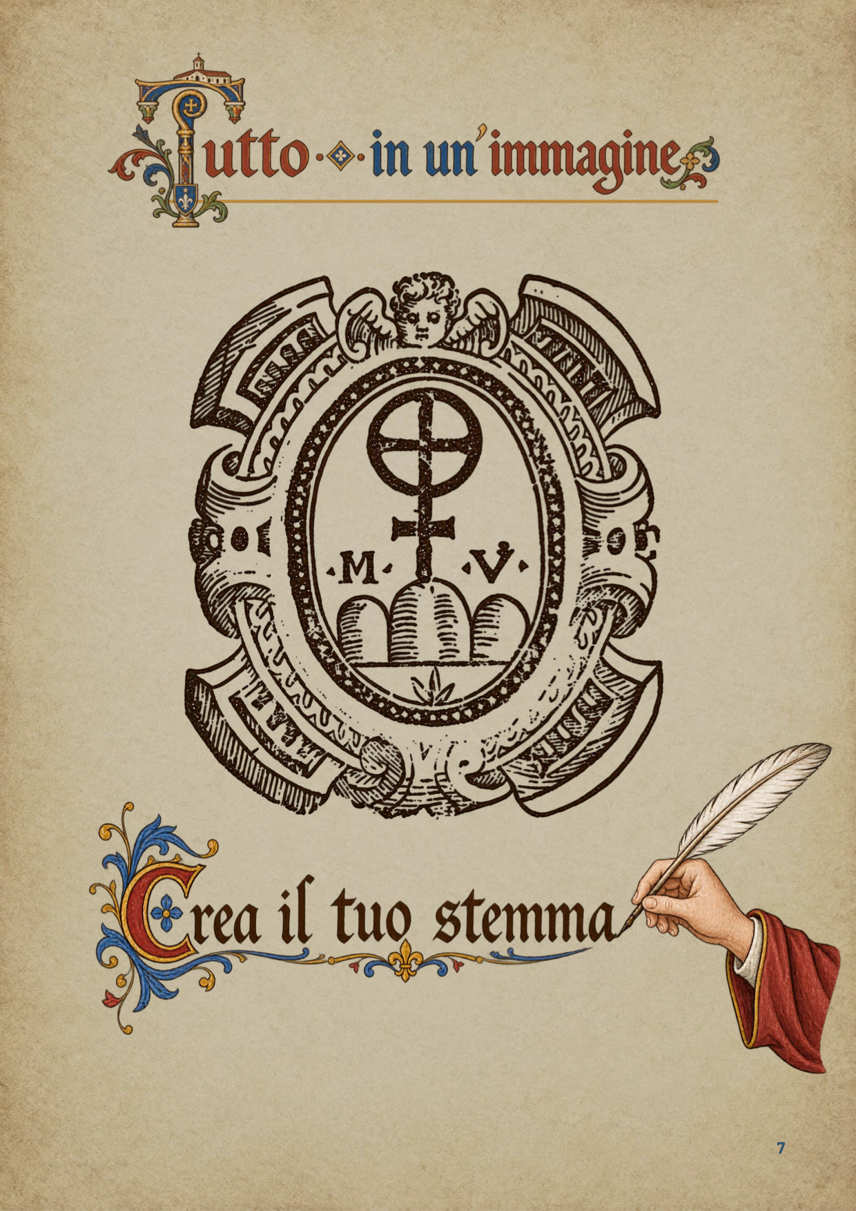Illustrazione del laboratorio Crea il tuo stemma araldico